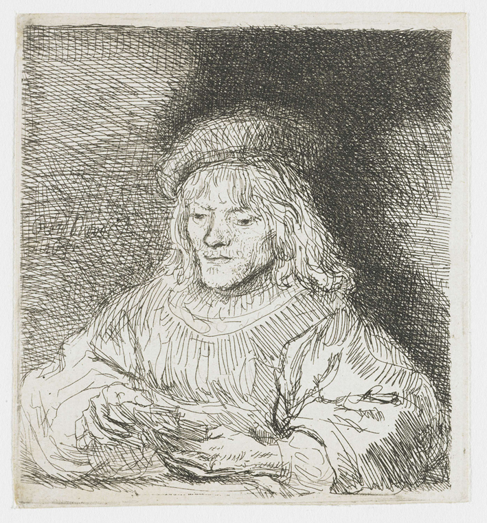  伦勃朗·梵·莱茵 Rembrandt van Rijn——看着手掌的人1